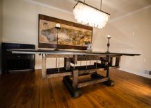 Custom Industrial Contemporary Eclectic Dining Table 4 small