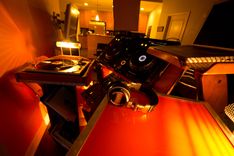 Custom Industrial Contemporary Eclectic Table Dj Stand Light 4 small