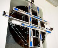Custom Industrial Contemporary Eclectic Bookshelf Light Art Sculpture 1 small