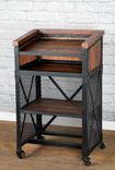 Vintage Industrial Host Stand, Modern Podium, Rustic Lectern, Greeter Station, Concierge Desk, 1 small