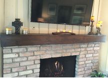 Custom Distressed Mantel. 5 small