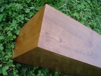 Cherry Modern Beam Fireplace Mantel. 4 small