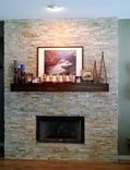 Custom Wood Mantel Shelf 2 small