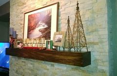 Custom Wood Mantel Shelf 5 small
