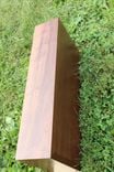 Walnut Modern Fireplace Mantel. Walnut Mantle. 3 small