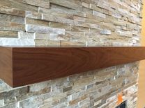 Custom Walnut Modern Mantel Or Floating Shelving 3 small