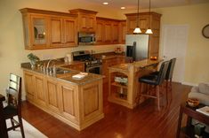 Glazed Maple Cabinets 1 small