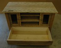 Rustic Oak Entertainment Center 3 small