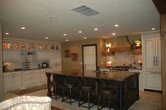 Rustic Island With French Country Painted Cabinets 6 small