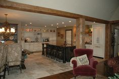 Rustic Island With French Country Painted Cabinets 7 small