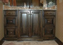 Rustic Island With French Country Painted Cabinets 15 small