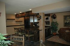 Rustic Island With French Country Painted Cabinets 19 small