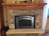 Custom Quarter-Sawn Red Oak Mantel- Craftsman Style 1 small