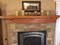 Custom Quarter-Sawn Red Oak Mantel- Craftsman Style 2 small