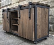 Rustic Industrial Bathroom Sink Vanity / Buffet / Media / Aquarium / Bath Room / Farmhouse 3 small