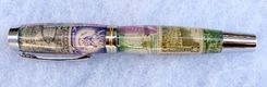 Pens Made From Vintage Materials,  Stamps 2 small