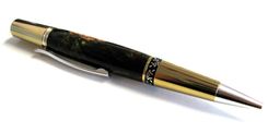 Pens Made Of Wood And Wood Resin Combinations.  Pen, Razor Handle. 2 small