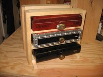 Cigar Box Chest Of Drawers,  Jewelry Box And Keepsake Box. 2 small