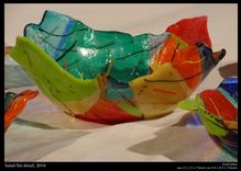 Fused Glass Salad Bowl Set 3 small