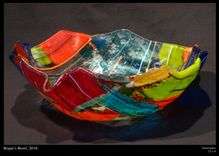 Fused Glass Serving Bowls 3 small