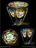Lighted Glass Sculptural End Tables 4 small