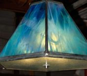Six Sided Leaded Glass Chandelier With Bottom Diffuser 3 small
