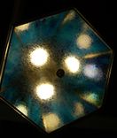 Six Sided Leaded Glass Chandelier With Bottom Diffuser 5 small