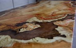 Flame Box Elder Dining Table 2 small