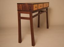 Console Table In Walnut & Douglas Fir 1 small