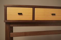 Console Table In Walnut & Douglas Fir 3 small