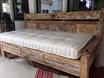Custom Hand Tufted Mattress Cushion - Window Seat, Bench Cushion, Day Bed Cushion 4 small