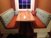 Custom Kitchen Booth Cushions Button Tufted 1 small