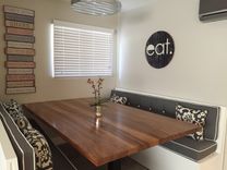Custom Kitchen Booth Cushions Button Tufted 2 small