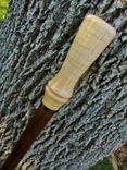 Walking Stick / Walking Cane - Curly Maple - Black Walnut - Ebony Spacer- 43 3 small