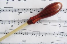 Music Conductors Baton - Handmade- Cocobolo Wood And Poplar Wood Tip 3 small