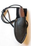 Skinner Knife - Cocobolo Wood Handle - Stainless Steel Blade - Black Leather Sheath 3 small