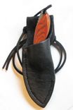 Skinner Knife - Cocobolo Wood Handle - Stainless Steel Blade - Black Leather Sheath 3 small