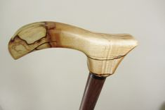 Walking Cane/Walking Stick, Spalted Maple Top, Ebony Accent And Black Walnut Bottom Shaft 5 small