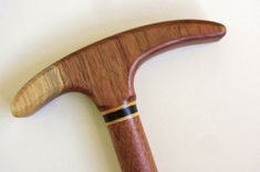Walking Cane/Walking Stick, Black Walnut With Ash And Ebony Accent 6 small
