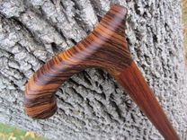 Heavy Duty - Walking Cane/ Walking Stick - Zebra Wood & Brazilian Cherry (Jatoba) 37 5 small