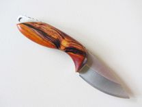 Custom Skinner Knife - Stainless Steel Blade - Handmade Cocobolo Wood Handle 3 small