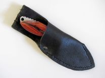 Custom Skinner Knife - Stainless Steel Blade - Handmade Cocobolo Wood Handle 5 small