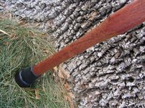 Heavy Duty - Walking Stick/Walking Cane - Spalted Maple Wood & Brazilian Cherry 37 1/2 3 small