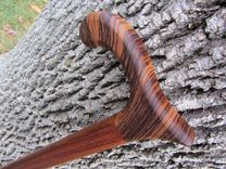 Heavy Duty - Walking Cane/ Walking Stick - Zebra Wood & Brazilian Cherry (Jatoba) 37 4 small