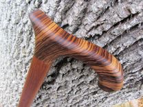 Heavy Duty - Walking Cane/ Walking Stick - Zebra Wood & Brazilian Cherry (Jatoba) 37 2 small