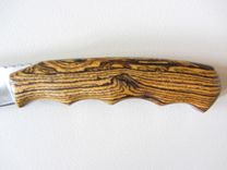 Custom Knife - Drop Point Hunter's - Stainless Steel Blade - Handmade Mexican Bocote Wood Handle 5 small