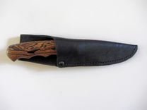 Custom Knife - Spear Point Hunter's - Stainless Steel Blade - Handmade Bocote Wood Handle 5 small