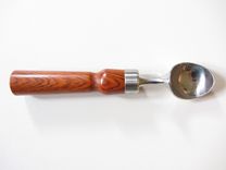Ice Cream Lovers Scoop - Cocobolo Handle - Stainless Steel 1 small