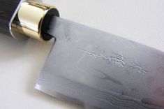 Japanese Knife With Handmade African Black Wood Handle - Deba Knife 1 small