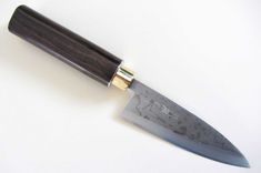 Japanese Knife With Handmade African Black Wood Handle - Deba Knife 3 small